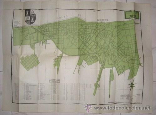 Mapas contempor&aacute;neos: MAPA CAMPECHE-MEXICO. A&Ntilde;O DE 1974.. ENVIO GRATIS&iexcl;&iexcl;&iexcl; - Foto 2