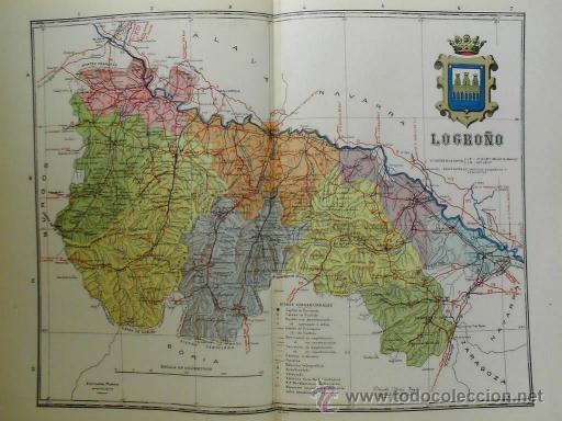 Mappe contemporanee: MAPA DE LA PROVINCIA DE LOGRO&Ntilde;O, de BENITO CHIAS, ca. 1900