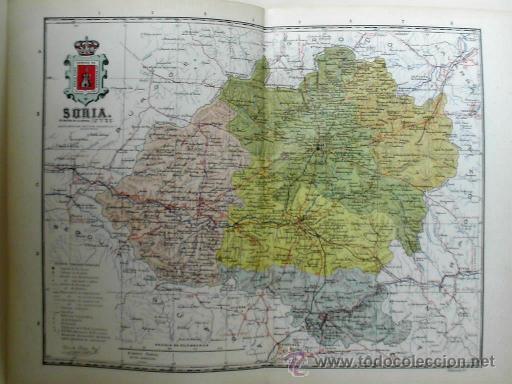Mapas contempor&aacute;neos: MAPA DE LA PROVINCIA DE SORIA, de BENITO CHIAS, ca. 1900