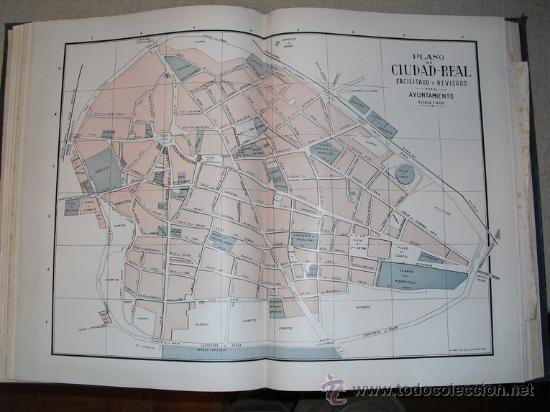 Mapas contempor&aacute;neos: 1900 PLANO DE LA CIUDAD DE CIUDAD REAL