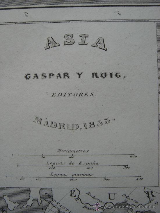 Mapas contempor&acirc;neos: MARAVILLOSO MAPA ASIA, FILIPINAS TODAV&Iacute;A ESPA&Ntilde;OLA, GRABADO ACERO, DUFOUR, ORIGINAL, MADRID, 1852,