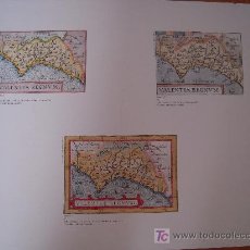 Mapas contemporáneos: * REPRODUCCIÓN * REINO DE VALENCIA * ABRAHAM ORTELIUS, AMBERES 158 Y 1061 Y EDICIÓN PIRATA ITALIANA