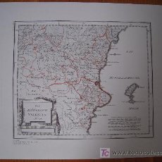 Mapas contemporáneos: * REPRODUCCIÓN * REINO DE VALENCIA * FRANZ J. REILLY, VIENA 1791