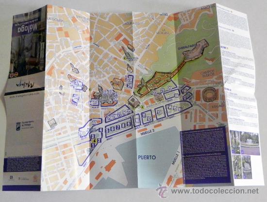 Mappe contemporanee: PLANO URBANO DE M&Aacute;LAGA RUTA PIEDRA Y AGUA- CIUDAD MAPA ANDALUC&Iacute;A TURISMO INFORMACI&Oacute;N TUR&Iacute;STICA