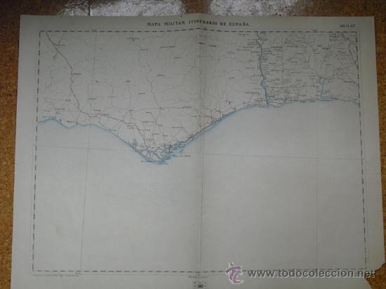 Mapas contempor&aacute;neos: 1901 HOJA 82 DEL MAPA MILITAR ITINERARIO DE ESPA&Ntilde;A   DE ALBUFEIRA A ALJARAQUE