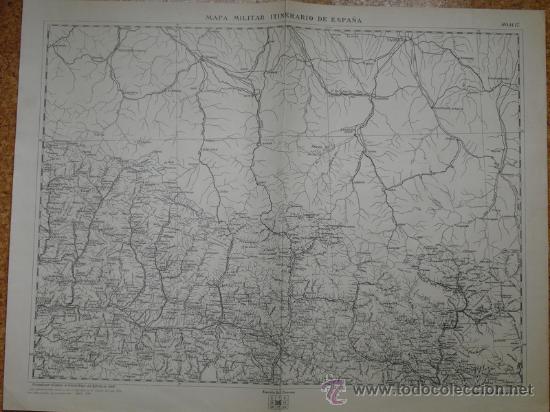 Zeitgen&ouml;ssische Karten: 1936   MAPA  MILITAR ITINERARIO  HOJA 17  SALVATIERRA JACA TARBES PLAN