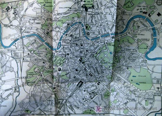 Mapas contempor&aacute;neos: GU&Iacute;A DE ROMA. 1950 - Foto 2