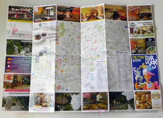 Contemporary maps: MAPA PLANO DE LA CIUDAD DE BURGOS -- URBANISMO TURISMO CASTILLA LE&Oacute;N -- OTROS PLANOS EN VENTA