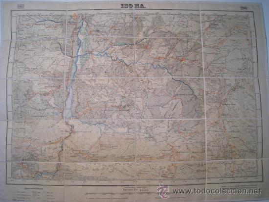 Contemporary maps: ISONA, FIGUEROLA ORCAU, VILAMITJANA, BENAVENT TREMP, GUARDIA TREMP - MAPA TOPOGRAFICO DE LA REGION