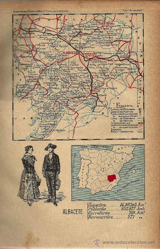 Mapas contempor&aacute;neos: Mapa Albacete - circa 1900 - Foto 1
