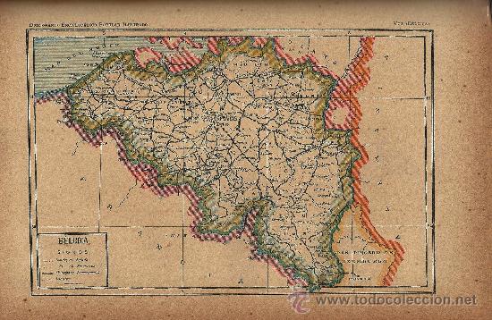 Mapas contempor&aacute;neos: Mapa B&eacute;lgica - circa 1900 - Foto 1