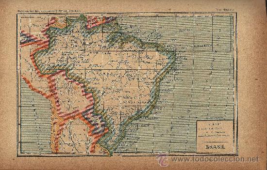 Mapas contempor&aacute;neos: Mapa Brasil - circa 1900 - Foto 1