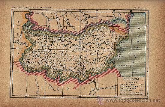 Mapas contempor&aacute;neos: Mapa de BULGARIA - circa 1900 - Foto 1