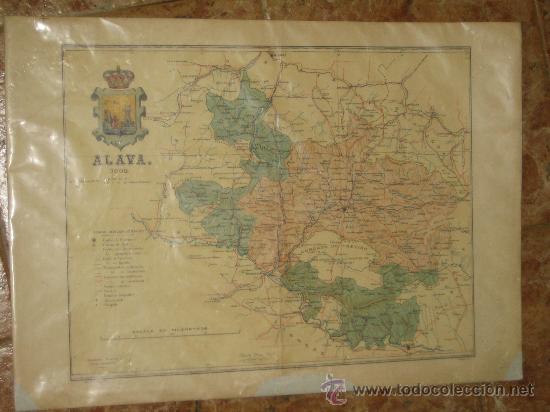 Contemporary maps: MAPA DE ALAVA, 1902. FIRMADO ( BENITO CHIAS ING&ordm; ) ESCALA EN KM 0/40