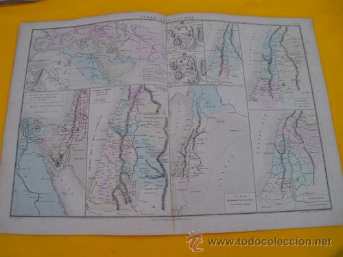 Contemporary maps: Antiguo Mapa : G&Eacute;OGRAPHIE SACR&Eacute;E. 1866. DRIOUX, LEROY Ch.
