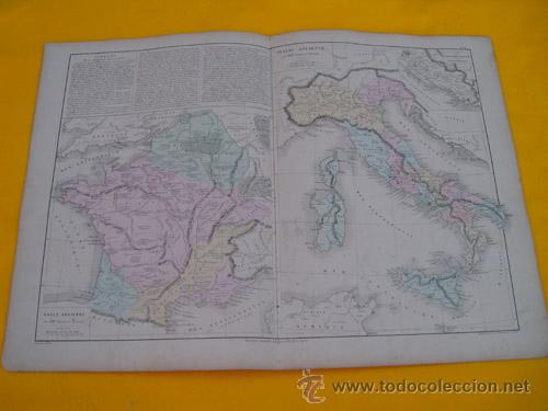 Contemporary maps: Antiguo Mapa: ITALIE ANCIENNE, GAULE ANCIENNE. 1866. DRIOUX, LEROY Ch.