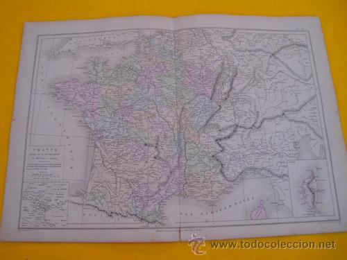 Contemporary maps: Antiguo Mapa: FRANCE divis&eacute;e en 32 Gouvernements. 1866. DRIOUX, LEROY Ch.