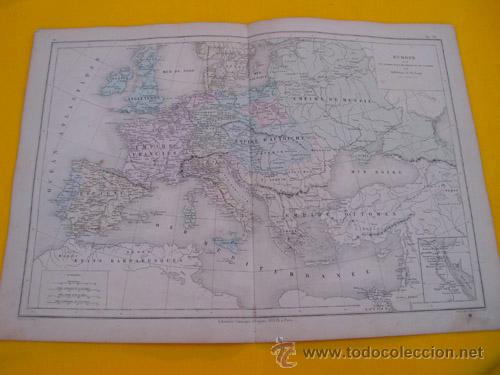 Contemporary maps: Antiguo Mapa: EUROPE pour les Guerres de la Republique et de l'Empire. 1866. DRIOUX, LEROY Ch.