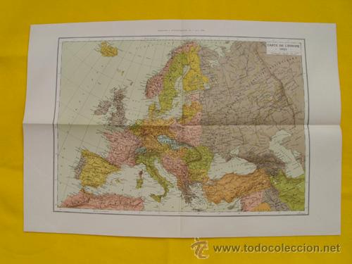 Mappe contemporanee: Antiguo Mapa: CARTA DE L'EUROPE 1925. Suppl&eacute;ment a l'Illustration du 7 mars 1925
