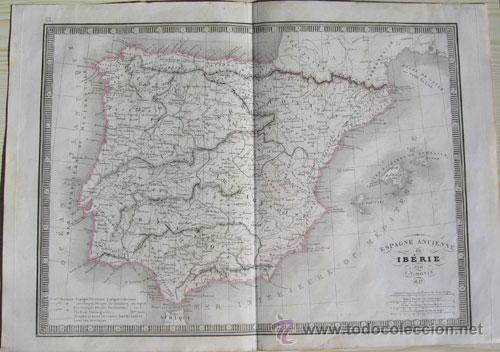 Mapas contempor&aacute;neos: MAPA DE ESPA&Ntilde;A &ndash; A&Ntilde;O 1837 - Foto 1