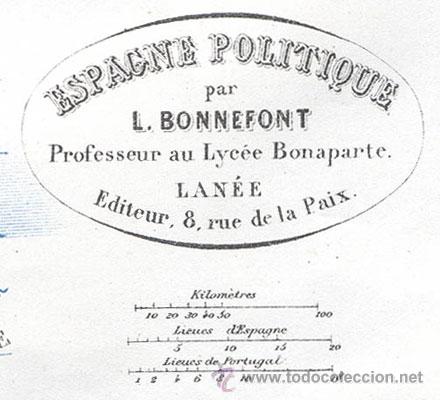 Mapas contempor&aacute;neos: MAPA de ESPA&Ntilde;A &ndash; Ca A&Ntilde;O 1875 - Foto 2