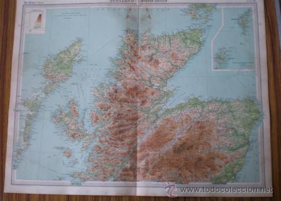 Mapas contempor&aacute;neos: MAPA INGLATERRA .. Scotland &ndash; northern section - Foto 1