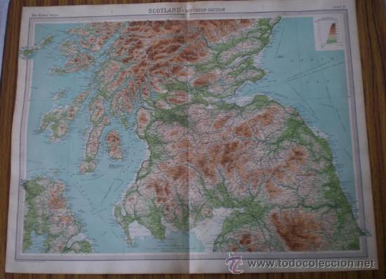 Mapas contempor&aacute;neos: MAPA INGLATERRA .. Scotland &ndash; sothern section - Foto 1