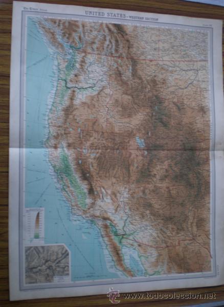 Mapas contempor&aacute;neos: United states &ndash; Weesterrn section - Foto 1