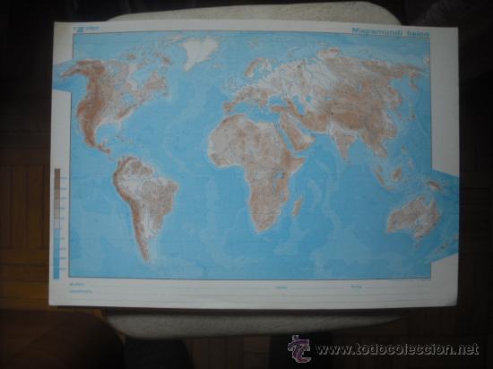Mapas contempor&aacute;neos: MAPA - MAPAMUNDI FISICO - Foto 1