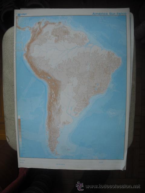 Mapas contempor&aacute;neos: MAPA - AMERICA  SUR  FISICO - Foto 1