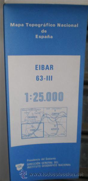 Mapas contempor&aacute;neos: Mapa topogr&aacute;fico Nacional de Espa&ntilde;a .. EIBAR 1983 - Foto 1