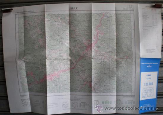 Mapas contempor&aacute;neos: Mapa topogr&aacute;fico Nacional de Espa&ntilde;a .. EIBAR 1983 - Foto 2