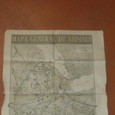 Mapas contemporáneos: ANTIGUO MAPA DE ABISINIA. DE LA VANGUARDIA. SEGUNDA GUERRA MUNDIAL?. Lote 24017194
