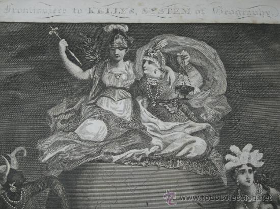 Mapas contempor&aacute;neos: Frontispicio de Kellys System of Geography, 1815 - Foto 5