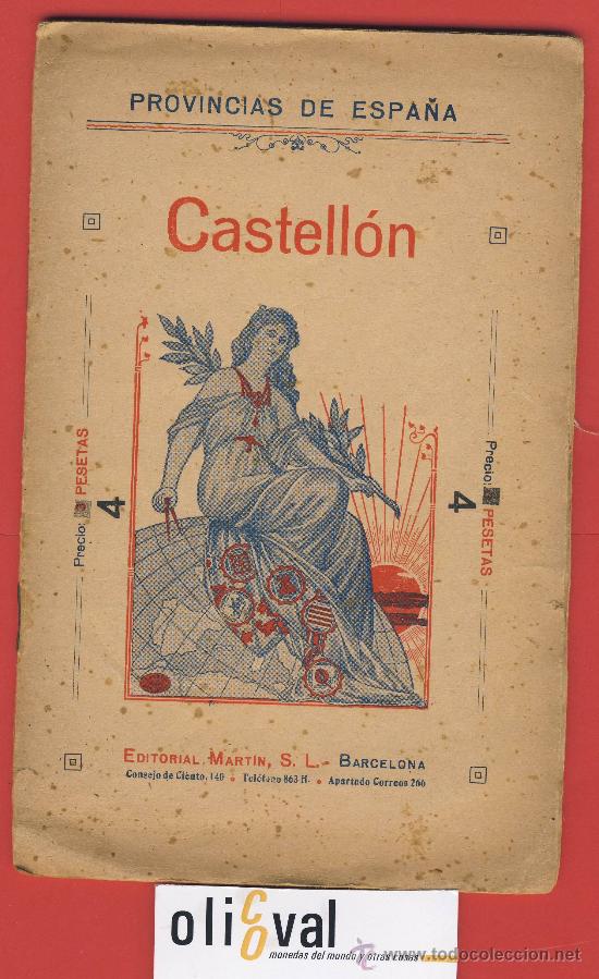 Mapas contempor&acirc;neos: CASTELLON-PLANO PROVINCIA DE ESPA&Ntilde;A -CARTAS COROGRAFICAS-BENITO CHIAS CARBO-1931-5
