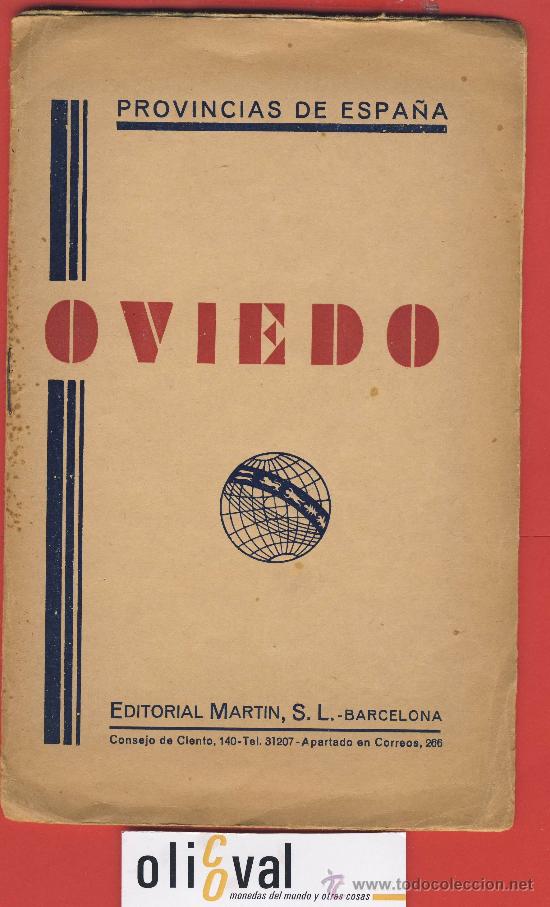 Mappe contemporanee: OVIEDO-PLANO PROVINCIA DE ESPA&Ntilde;A -MAPA-INDICE TOPONIMICO-TELEFONOS Y TELEGRAFOS FERROCARRILES--1929