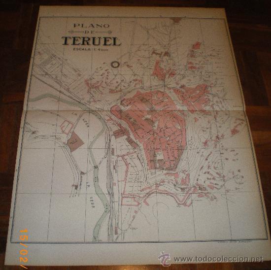 Mapas contempor&aacute;neos: PLANO DE TERUEL (PRINCIPIOS 1900) - Foto 1