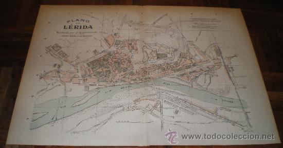 Mapas contempor&aacute;neos: PLANO DE LERIDA (PRINCIPIOS 1900) - Foto 1