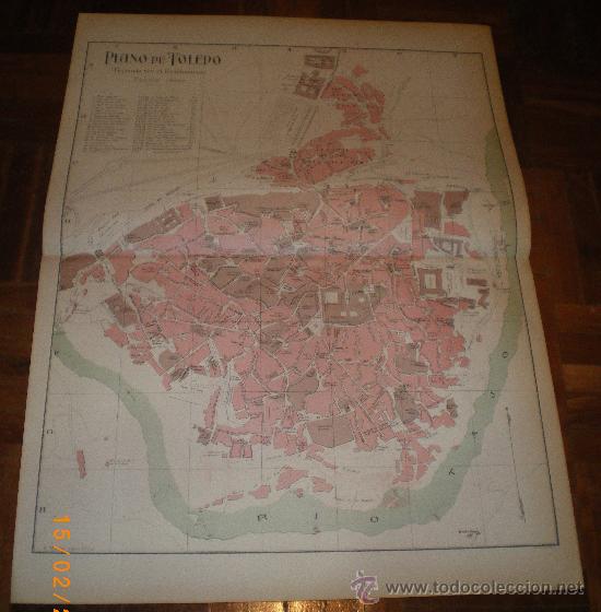 Mapas contempor&aacute;neos: PLANO DE TOLEDO (PRINCIPIOS 1900) - Foto 1