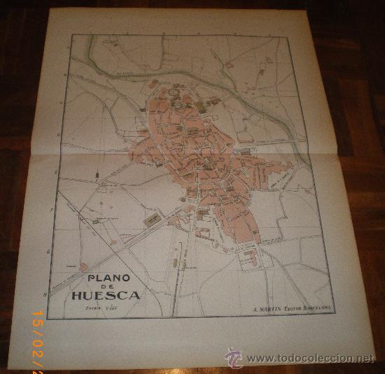 Mapas contempor&aacute;neos: PLANO DE HUESCA (PRINCIPIOS 1900) - Foto 1