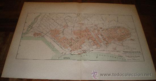 Mapas contempor&aacute;neos: PLANO DE TARRAGONA (PRINCIPIOS 1900) - Foto 1