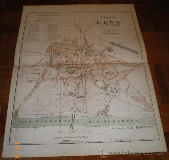 Mapas contempor&aacute;neos: PLANO DE LEON (PRINCIPIOS 1900) - Foto 1