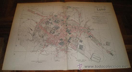 Mapas contempor&aacute;neos: PLANO DE LUGO (PRINCIPIOS 1900) - Foto 1