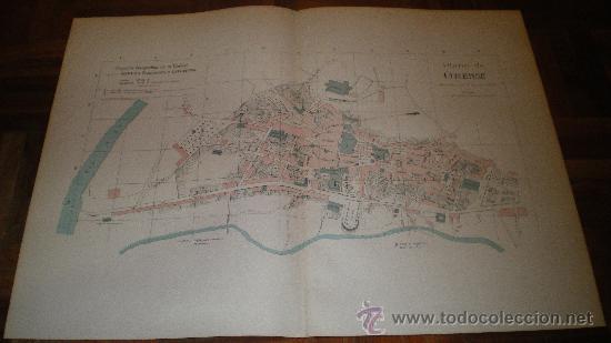 Mapas contempor&aacute;neos: PLANO DE ORENSE (PRINCIPIOS 1900) - Foto 1