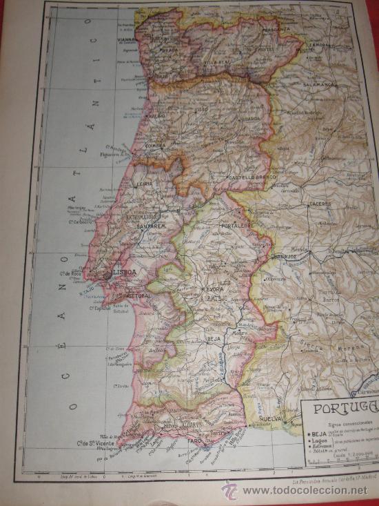 Mapas contempor&aacute;neos: ANTIGUEDADES - MAPAS - MAPA PORTUGAL - Foto 1