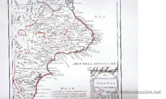 Mapas contempor&acirc;neos: mapas del reino de valencia  edicion  levante reproduccion 1791 viena tama&ntilde;o doble folio