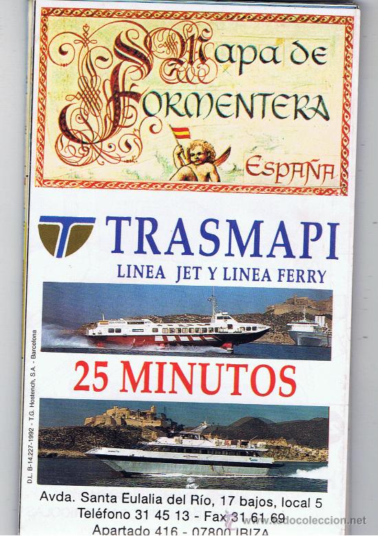 Mappe contemporanee: mapas de formentera con guia publicitaria
