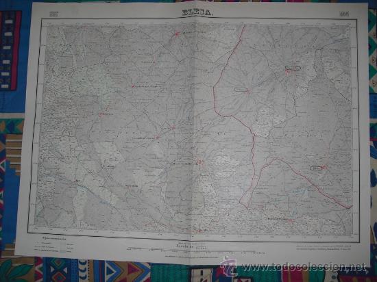 Zeitgen&ouml;ssische Karten: 1935  MAPA DE BLESA  PRIMERA EDICION  EN VARIAS TINTAS DEL MAPA TOPOGRAFICO NACIONAL