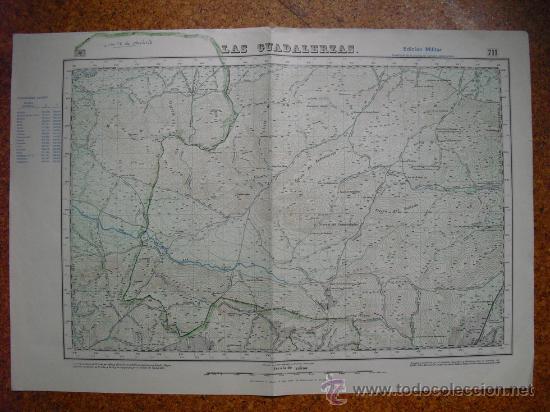 Zeitgen&ouml;ssische Karten: 1886  MAPA DE LAS GUADALERZAS