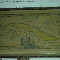 Mapas contemporáneos: MAPA HISTORICO DE CUBA AÑO 1637 HAVANA RUTA DE CRISTOBAL COLON.((((UNICO))))